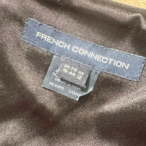 French Connection size 12 multicolor abstract floral fitted sheath dress - Picture 7 of 9